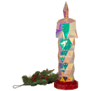 Lighted Holographic Holiday Candle - 2 Feet Tall - Christmas >> Lighting - by Gerson - view 2