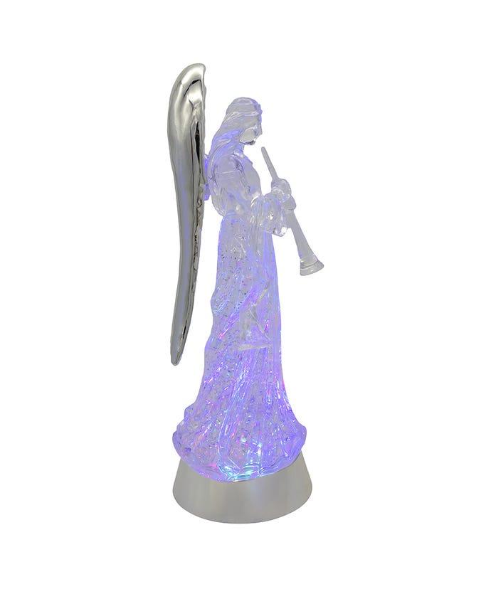 Illuminated Angel Water Globe B/O
