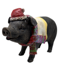 Pig Wearing Scarf Figurine - Gift Shoppe >> Figurines - by Gerson