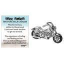 Free Rider Motorcycle Charm - Gift Shoppe >> Jewelry >> Charms and Worry Stones - by Ganz