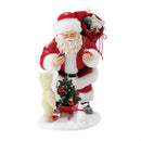 Adding Sparkle Santa Figurine