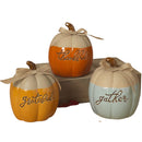 Gratitude Ceramic Pumpkin - - Home & Living >> Decor - by Gerson