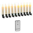 4 Inch LED Clip on Candle - 10 piece Set - White