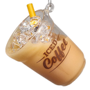 Liquid-Filled Glass Iced Coffee Ornament