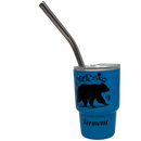Vermont Bear Stainless Steel  3oz Shooter  - Blue