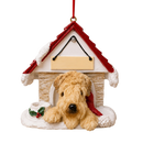 Ceramic Doghouse Ornament - Soft Coated Wheaten Terrier - Animals - by E&S Pets - view 2
