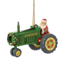 Santa in John Deere Tractor Ornament - Christmas >> Ornaments >> Santa Claus - by Jim Shore - view 5
