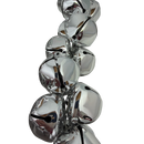 70 Inch Metal Jingle Bell Garland - Silver - Christmas >> Garland - by Gerson