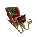 Resin & Metal Holiday Sleigh - Large