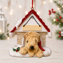 Ceramic Doghouse Ornament - Soft Coated Wheaten Terrier - Animals - by E&S Pets