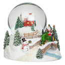 Musical Santa's Farm Waterglobe - "Let It Snow" Tune - Christmas >> Snowglobes - by Roman - view 2