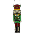 Hans the Holiday Nutcracker Stained Glass Window Panel