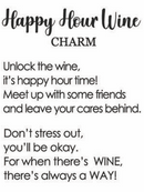 Happy Hour Wine Charm - White Wine - Gift Shoppe >> Jewelry >> Charms and Worry Stones - by Ganz - view 2