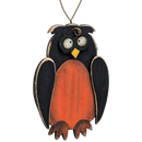 The Goofy Owl Wooden Ornament - Halloween - by Tii Collections