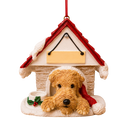 Ceramic Doghouse Ornament - Airedale - Animals - by E&S Pets - view 2