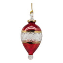 Lattice Glass Ornaments With Gold Accents - Red Teardrop - Egyptian Glass - by Egyptian Museum - view 2