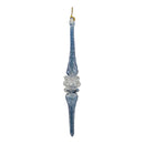 Outer Swirl Icicle Glass Ornaments - Blue - Clear Center - Egyptian Glass - by Egyptian Museum - view 2