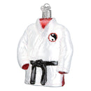 Martial Arts Robe Glass Ornament