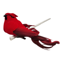 Set of 6 Clip-on Cardinal ornament - 4.5 Inch