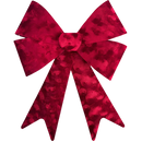 Elegant Luxury Deep Red Velour Bow