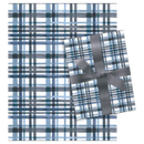 Watercolor Plaid Wrap (Midnight and Slate) - 80 Sq. Feet