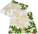 Holly Ceramic Ivory/Gold Dinner Napkin
