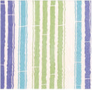 Bamboo Stripe Blue/Green - Cocktail Napkin