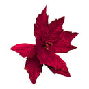 Poinsettia Pick - Red - 12 inch Bloom - 10 Inch Stem - Floral - by A&B Floral - view 4