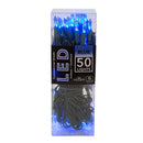50-Light Miniature Blue LED Green Wire Light Set - Christmas >> Lighting - by Kurt Adler