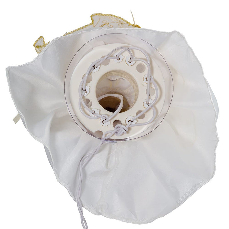 Ivory and Gold Angel Treetop - 9 Inch - 10-Light