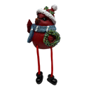 Cardinal Shelfsitters with Dangle Legs - Wreath