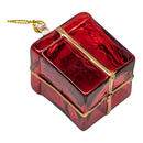 Blown Glass Present Ornament - Red - Christmas >> Ornaments >> Egyptian Glass - by Egyptian Museum - view 3