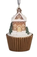 Lighted Gingerbread House Ornament - Chalet