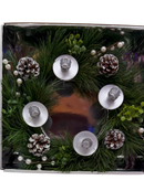 14 Inch Silver Advent Wreath With Pine - Christmas >> Advent - by Roman - view 2
