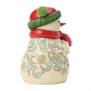 Snowman Pom Pom Hat Figurine