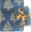 Premium Foil Roll Wrap - 30" x 96" - Starry Night Splendor