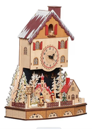 Wood Works Lighted Alpine Table Clock - Christmas >> Decor - by Roman - view 4