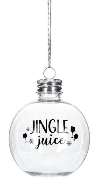 Fillable Cocktail Ornament with Recipe -
