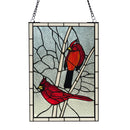 Annabelle Red Cardinal Stained Glass Window Panel