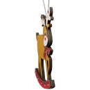 Rudolph's Rocking Steed: Hand-Painted Plywood Ornament