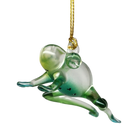 Playful Frog Glass Ornament