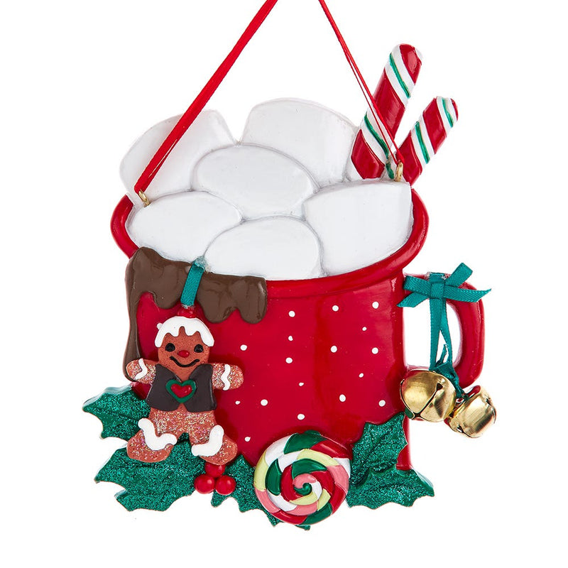 Cocoa Mug With Marshmallows Ornament - Family of 6 - The Country Christmas Loft