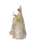 LED Fiber Optic Gold Angel Treetop - Christmas >> Tree Toppers - by Kurt Adler - view 3