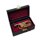 Brass Euphonium Ornament with Case - Christmas >> Ornaments >> Instruments - by Kurt Adler - view 2