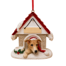 Ceramic Doghouse Ornament - Greyhound - Animals - by E&S Pets