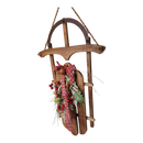 Wood Holiday Sleigh - 27 Inch - Natural