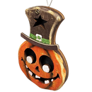 Cheerful Pumpkin Top Hat Ornament