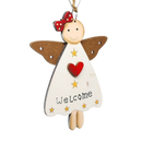 Christmas Heart and Star Angel Ornament