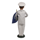 Navy Man with Flag