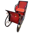 55'' Metal Sleigh with Snowflake Design